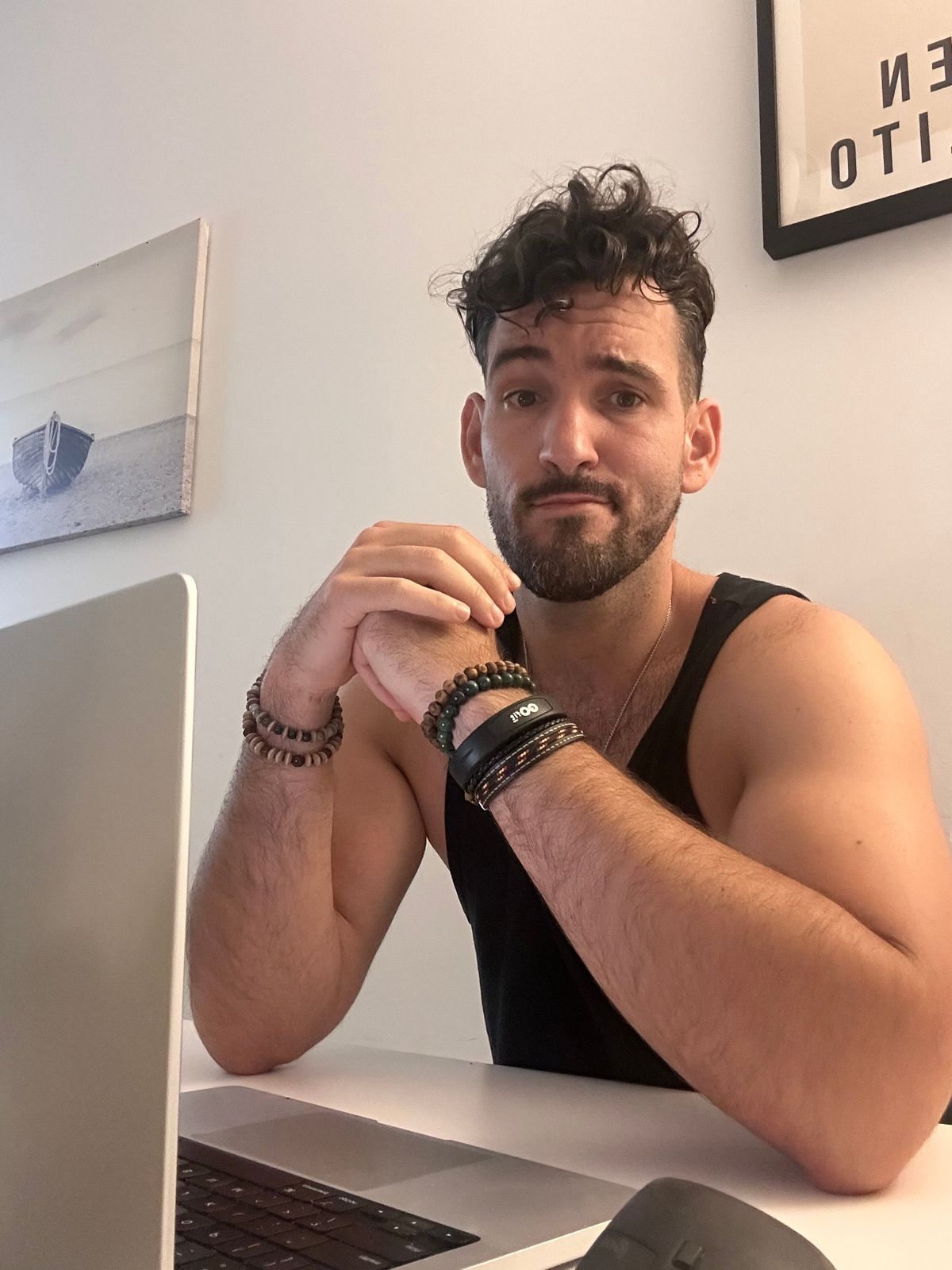 The developer at his desk